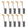 10 Pcs Motor Carbon Brushes 8 Size For Rotary Hammer Drill