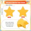 200Pcs Yellow Double-Sided Paper Star Cutouts Star Shape DIY Craft Decor for Kids School Classroom Party Decoration