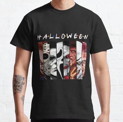 Halloween Villains Friday 13th Chucky T Shirt Funny Novelty Birthday Gift Retro