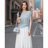 TERRE BLEUE Women's Summer Knit Skirt Set