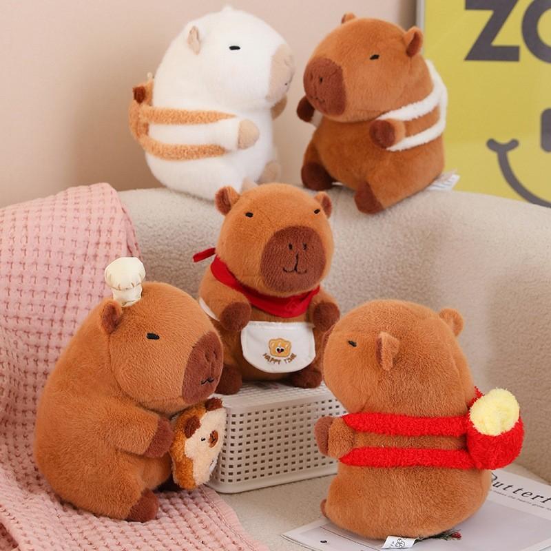 Capybara Bread Stuffed  Animal Plush Toy With Pp Cotton Filling For Kids Decor