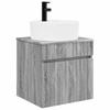 Wall Mounted Washbasin Vanity Unit In Grey Sonoma 49 X 44.5 X 65 Cm