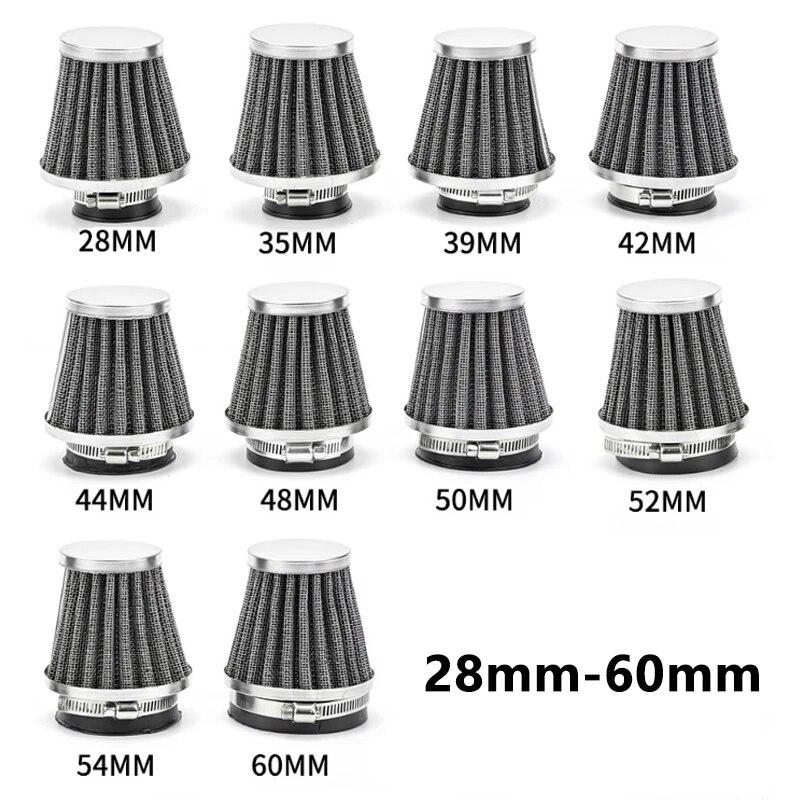 Filtru de aer 28-60mm Filtre cu cap ciupercă pentru motocicletă Admisie de aer cu debit mare pentru ATV Pit Dirt Bike Suzuki Honda Kawasaki Yamaha Moto
