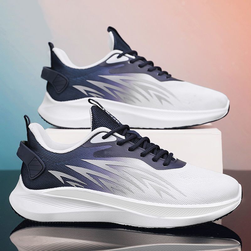 New men's fly-woven mesh breathable shoes versatile casual shoes men's sports running dad shoes