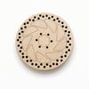Notched Percussion Drum Round Wooden Instrument for Beginners, Music Lovers, Home,