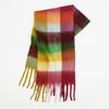 Premium Color Plaid Scarf Women's Winter Warm Scarf Mohair Thickened Scarf Versatile Shawl