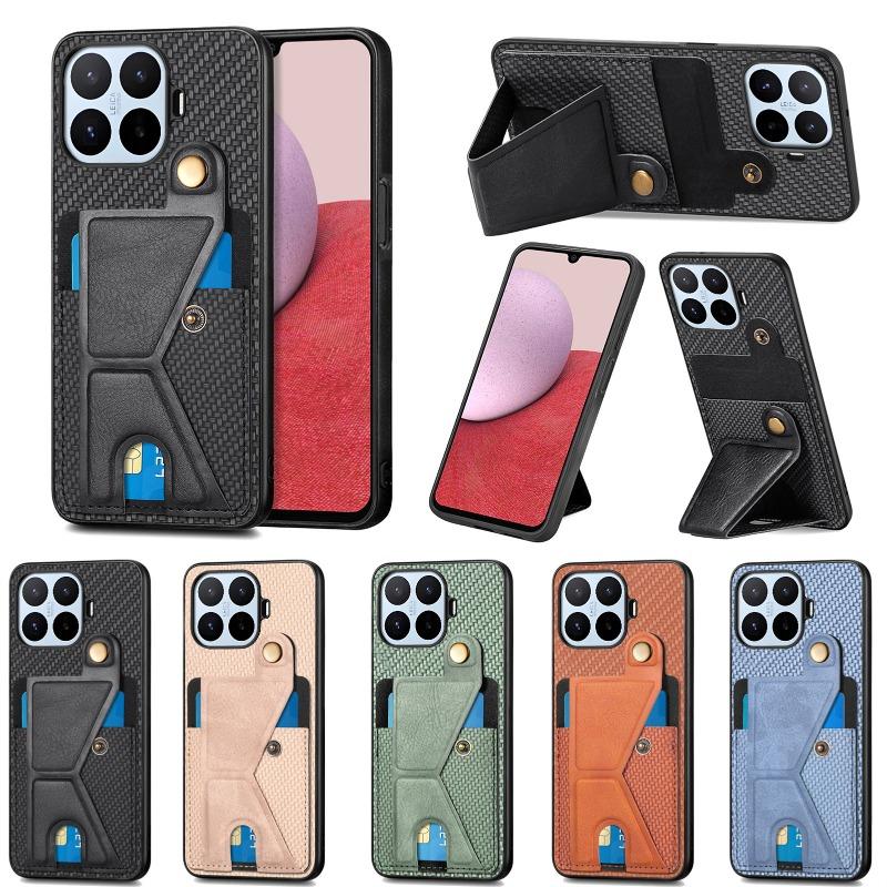 Case For Xiaomi 17T 17TPro Magnetic Wallet Card Holder Shockproof Cover For XIAOMI MI17T Pro Carbon Fiber Stand Bracket Case