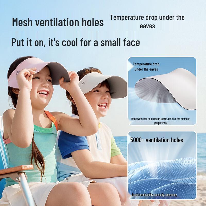 Rushan Kids Large Brim UV Protection Sun Visor Hat