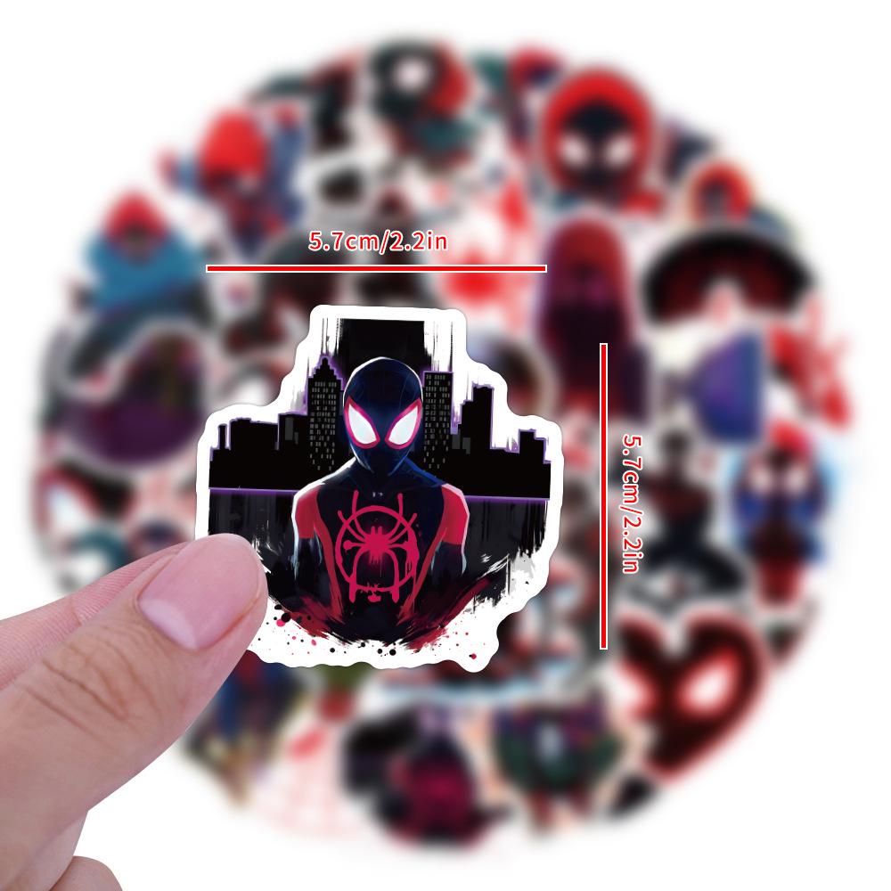 50pcs Miles Morales Cartoon Graffiti Stickers for Guitar, Luggage, Phone, DIY