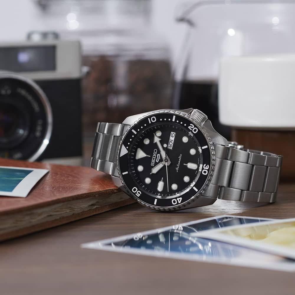 Seiko 5 Sports SRPD55K1 Czarna Tarcza Automatyczny Zegarek Męski