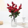 Artificial Flowers Core Content Mini Artificial Pomegranate Fruit bearing Branch with Auspicious Design Ideal for Year end