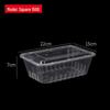 Disposable Rectangular Plastic Food Containers