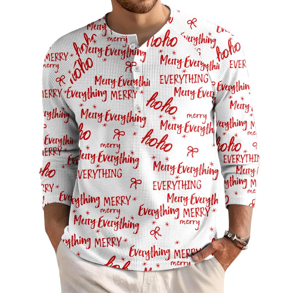 Men's Loose Casual Button Down Collar Long Sleeve Top