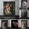 Animal Hd Face Closeup On Black Background Prints Poster Canvas Painting Modern Wall Art Pictures Living Room Bedroom Home Decor