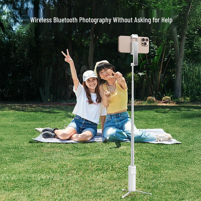 Mini Bluetooth Selfie Stick: 360° Rotation, Anti-Shake, Telescopic, Handheld, Pocket-Friendly for i8/i10 Devices.