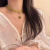 Jewelry Accessories Clavicle Chain New Chinese Style Ceramics Pendant Necklace  Women