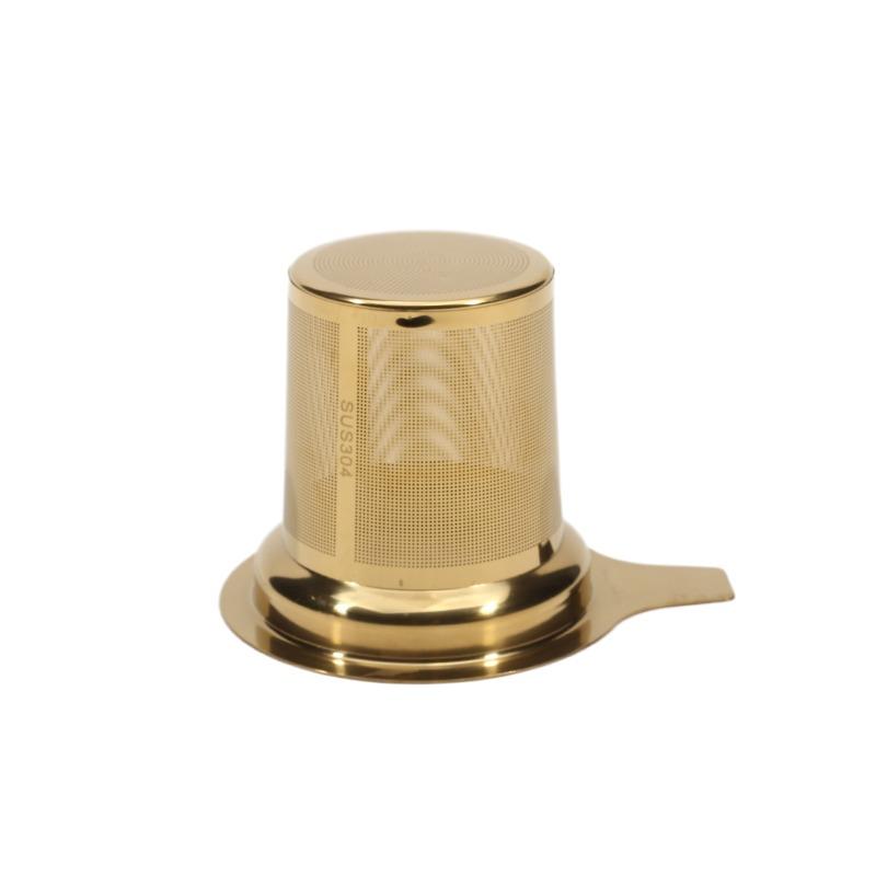 Stainless Steel Tea Filter Basket Mesh Cup Reusable Strainer Herbal Locking Tea Filter