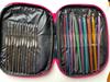 Colored Aluminum Crochet Hooks: European Cross-Stitch & Tunisian Crochet Set (12 Pcs)