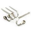 Metal Stocking Holders for Mantle Adjustable Fit Scratch Holds Stockings Heavy Duty Design No Tools Installation