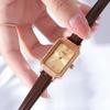 Fashion Personality Niche Square Plate Quartz Watch Women'S Diamond-Encrusted Light Luxury Temperament Student Belt Watch
