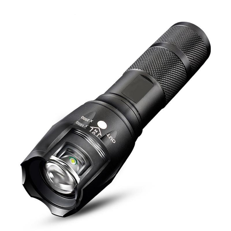 Highpowered Tactical Taclight Flashlight 40x Brighter Led Suitable Outdoor Use