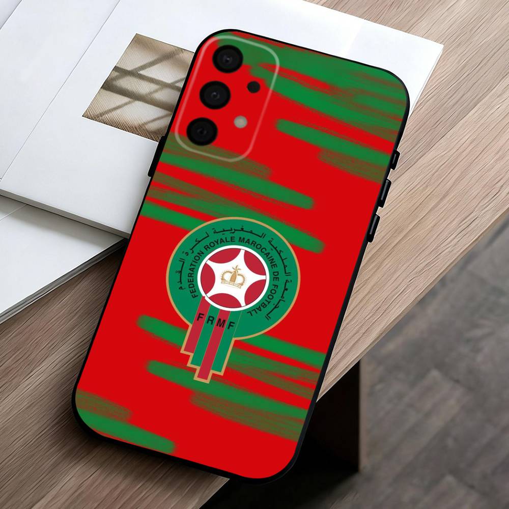 M-Morocco F-Flag Phone Case For Samsung Galaxy A73,A72,A71,A70,A53,A52,A51,Others Soft Black Shell
