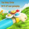 Spinning Cartoon Gyroscope Bracelet Teether: Suction Cup Rotating Toy for Babies and Toddlers.