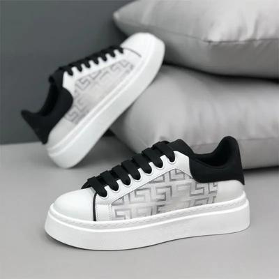 New Men's Shoes Summer New Mesh Inner Height Increase Fashionable Men's Super Soft White Shoes for Men
