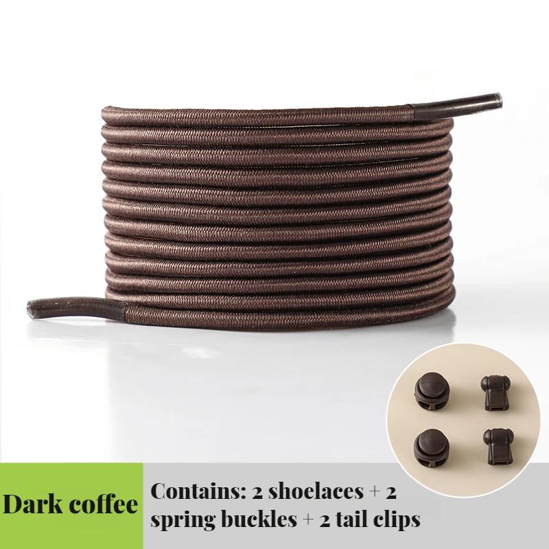 НОВЫЕ Эластичные Круглые Шнурки для Тенниса Без Шнурков Шнурки для Кроссовок Качественные Блокирующие Шнурки для Обуви Взрослые Дети Резиновые Шнурки для Обуви 1 Пара