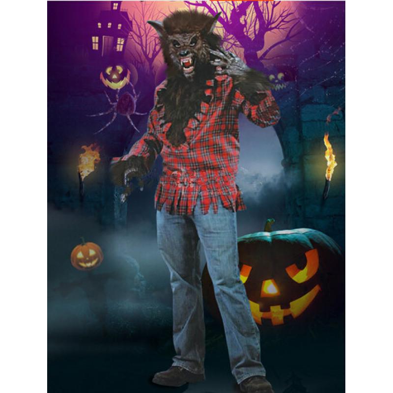 Costum Cosplay de petrecere Costum de vârcolac Costum de lup Costum de lup rău Costum de zombie