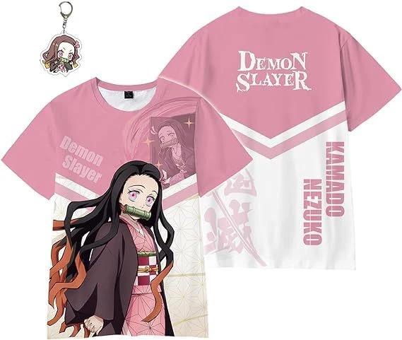 

Demon Slayer Cospaly Anime Manga Short Sleeve T-Shirt Tee Polyester Unisex 4XL