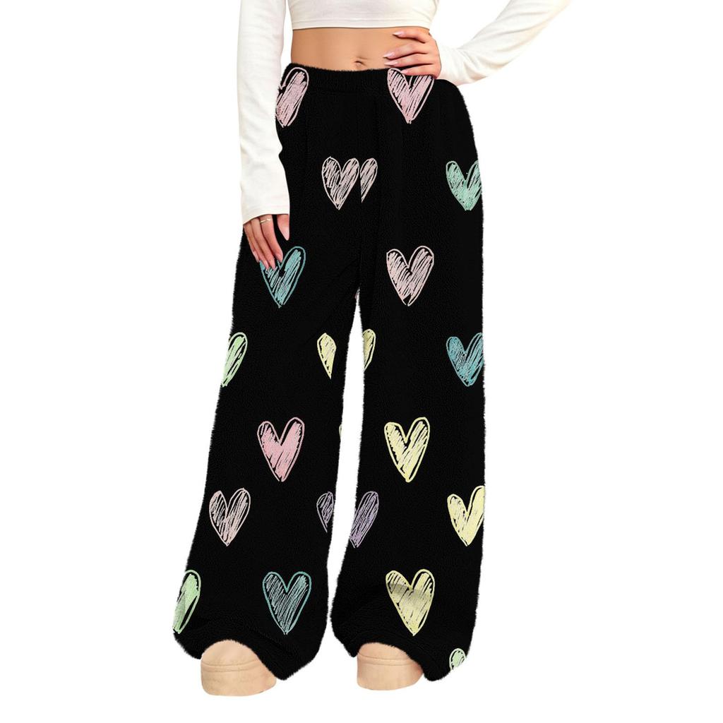 Women's Casual Fashion Print  Loose Straight,Leg Pants