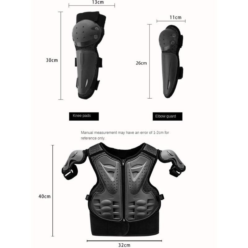 Child Motorcycle Motocross Body Jacket Vest Armor ... – Grandado