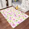 Colorful Floral Pattern Design Carpet Yoga Living Room Room Decor Children's Crawling Mat Doormat Area Rug Games Mat
