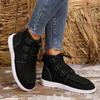 Short Snow Boots Women 2025 Winter New High-top Big Yards Overfoot Martin Boots