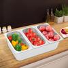 Catering Display Container Countertop Stainless Steel Pan with Acrylic Lid for Food Storage Practical Seasoning Box
