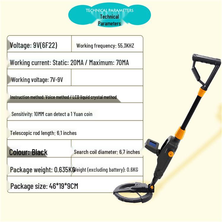 Children's MD-1008A Handheld Metal Detector Treasure Hunter Educational Toy