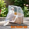 Splash-Proof Small Bird Feeder Box Covered Feeder Box For Pigeon Food To Prevent Scattering Feeding Container For Cockatiels