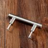 1Pc 64/96/128mm Furniture Handle with Screw Stainless Steel Kitchen Cupboard Cabinet Knob T-Bar Drawer Drawer Door Pull Handles