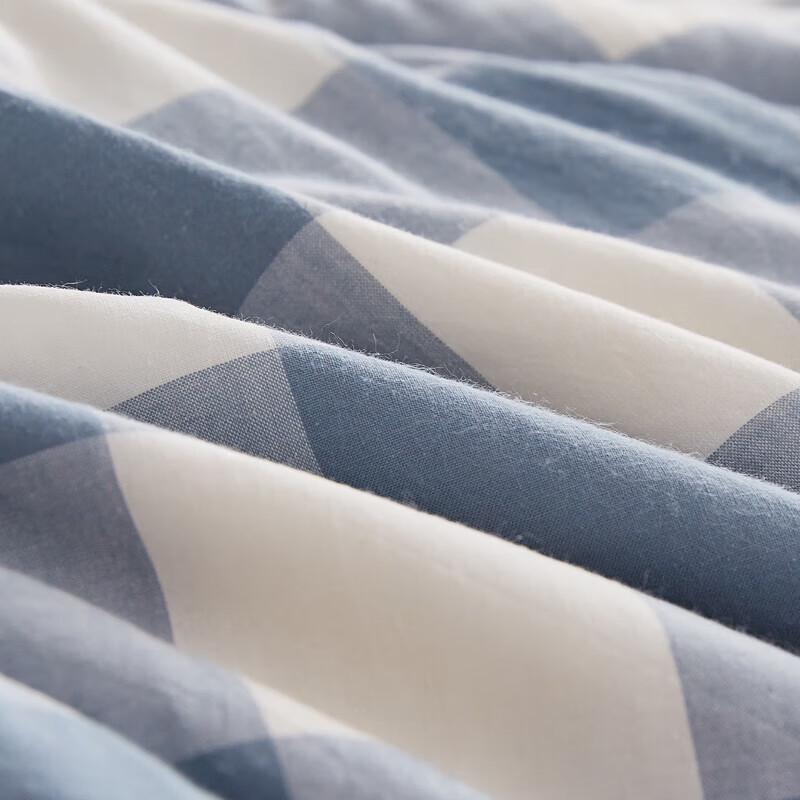 Muji Einfache Karo Antibakterielle Baumwoll-Steppdecke