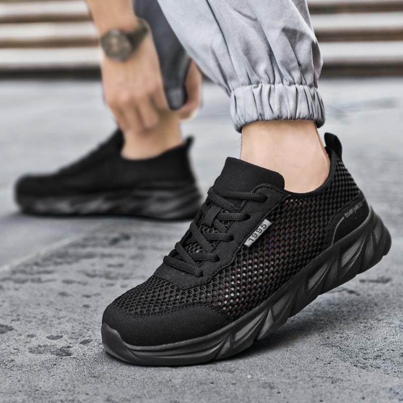 Breathable Sports Shoes Men's Summer New Large Size Mesh Casual Shoes Hollow Wading Running Shoes Men