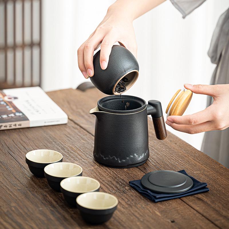 Corporate business gift set Practical coarse pottery cup Company holiday annual meeting opening event side gift Team building gift