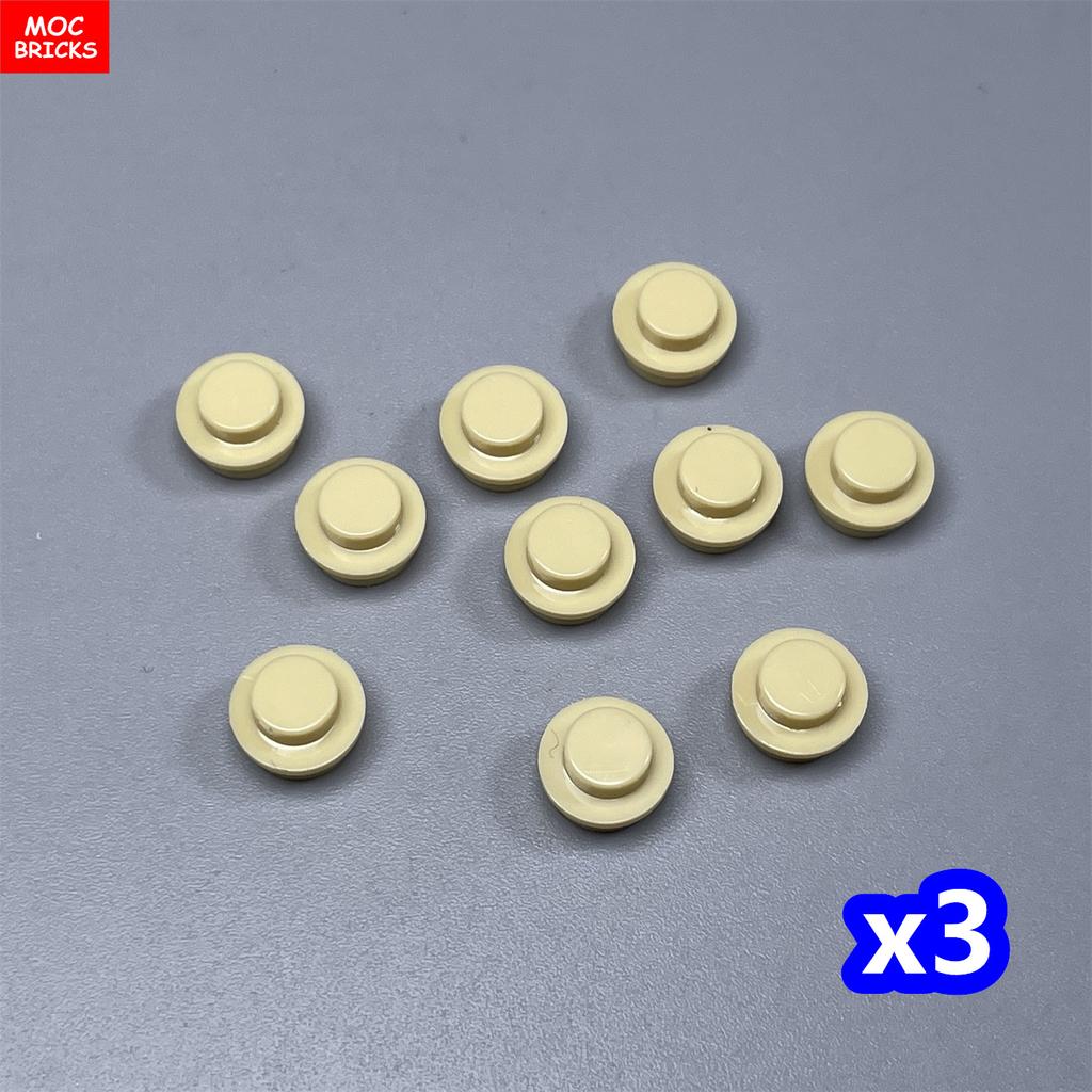 30 pezzi/lotto Mattoncini MOC Piatto Trasparente Rotondo 1x1 Scena Lago Oceano Fiume 30057 4073 Giocattoli Educativi da Costruzione Regalo per Bambini