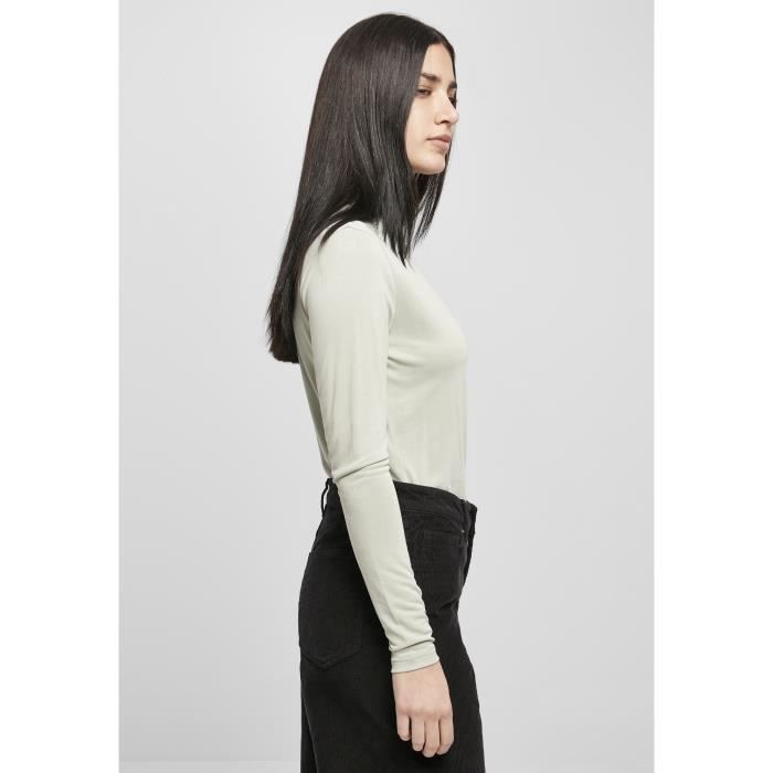 Pull Col Roulé Femme - Urban Classics - Modal - Vert Pâle - Manches Longues - Taille XS