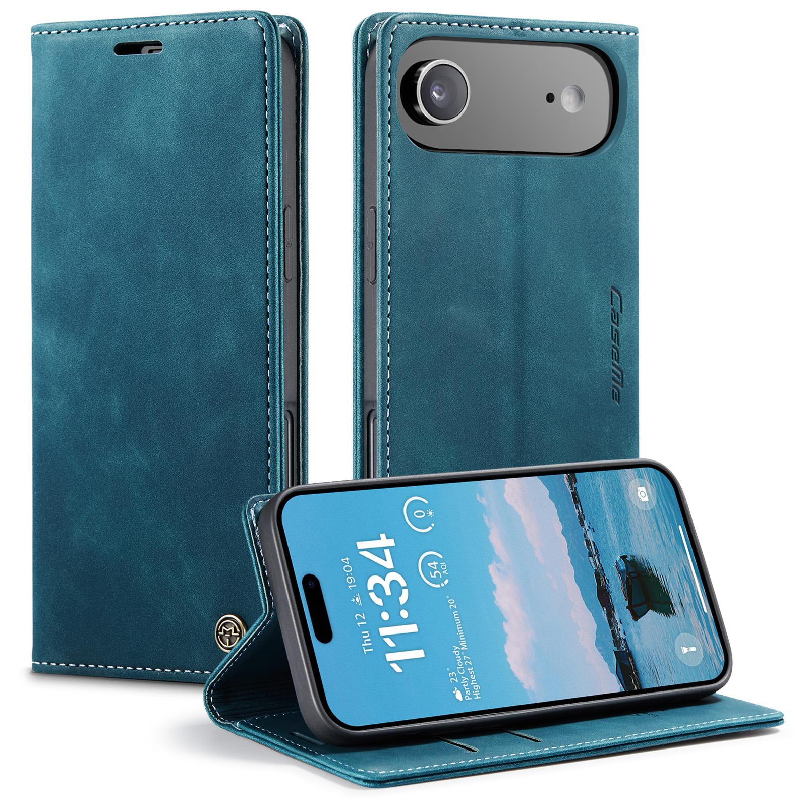 For iPhone Air Wallet Case CASEME 013 Series PU Leather Phone Cover Stand A