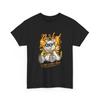 Pocket Monster Bear Tee | Cartoon Bear Yellow Flame Graphic, Cool T-Shirt Unisex