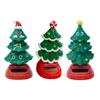 Christmas Solar Tree, Swinging Tree Car Dashboard Decor, Solar Powered Nodding Ornament for Vehicle And Desk Festive Holiday Decor