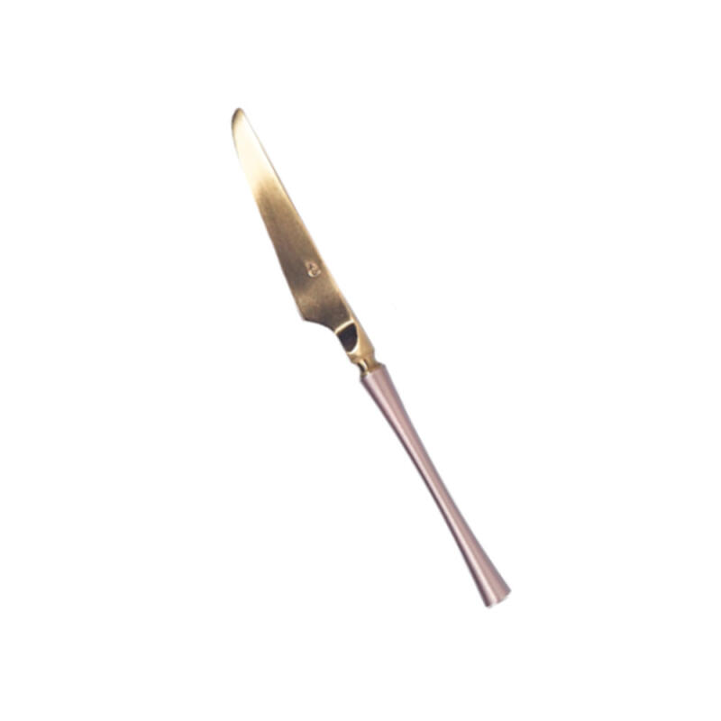 Belle Pink Gold Table Knife Cutlery Dinnerware