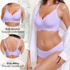 Plus Size Wireless Seamless Soft Support Anti Sagging Gathering Bra For Women