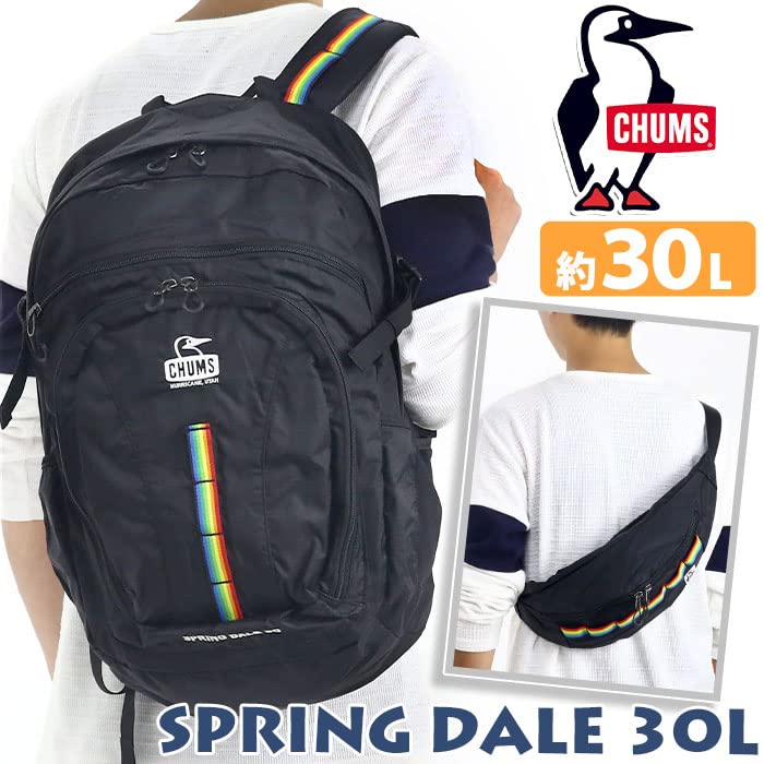 Chums Sac à dos Day Pack Spring Dale 30 Homme Noir Arc-en-ciel